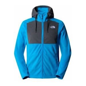 Vest The North Face Men Homesafe Full Zip Fleece Hoodie Skyline Blue Asphalt Grey-XL