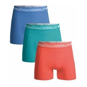 Boxershort Muchachomalo Men Solid Orange Blue Blue ( 3-Pack )-S