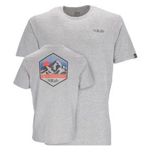 T-Shirt Rab Men Stance Mountain Peak Grey Marl-XL