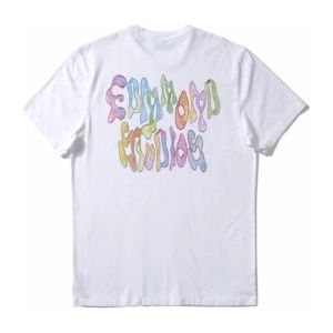 T-Shirt Edmmond Studios Men Screen Logo Print Plain White-XL