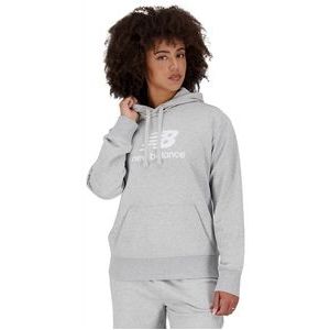 Trui New Balance Women Essentials Stacked Logo French Terry Hoodie Athletic Grey-XL