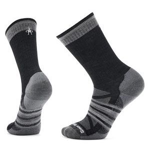 Wandelsok Smartwool Unisex Outdoor Light Cushion Crew Socks Black-Medium Gray Heather-M