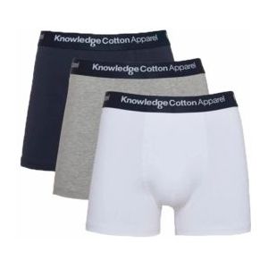 Ondergoed KnowledgeCotton Apparel Men Anker 3 Pack Grey Melange-XS