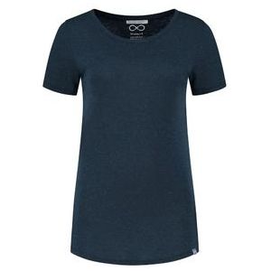 T-Shirt Blue Loop Women Denimcel Melange Dress Blue-XL