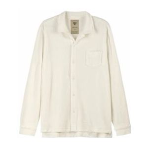 OAS - Camisa Terry Shirts - Blouse - Wit - Lange Mouwen - 100% Katoen Terry