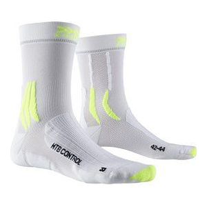 Fietssokken X-Socks MTB Control White Yellow-Schoenmaat 35 - 38