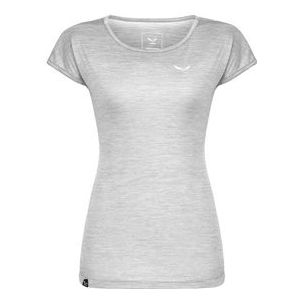 T-Shirt Salewa Women Puez Melange Dry White Melange-L