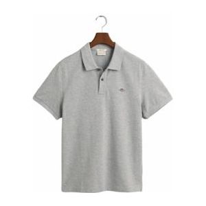 Polo GANT Men Ruggers Ss Grey Melange-XL