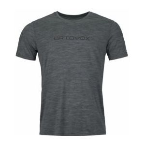 Ortovox - 150 Cool Brand - T-shirt - Grijs - Merinoshirt