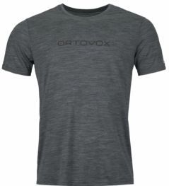 Ortovox - 150 Cool Brand - T-shirt - Grijs - Merinoshirt