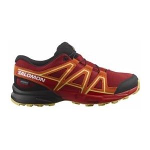 Wandelschoen Salomon Junior Speedcross CSWP Red Dahlia Red Orange Sharp Green-Schoenmaat 38