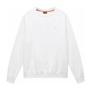 Napapijri - B-Nedles Crew - Trui - Wit - Relaxed Fit - 100% Katoen