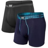 Boxershort Saxx Men Sport Mesh Navy Digi Dna/Black 2-Pack-M