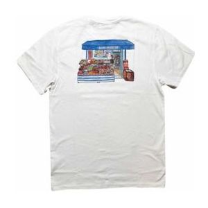 T-Shirt Edmmond Studios Men Mini Market Plain White-S