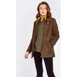 Dubarry - Joyce - Leren Jas - Bruin - 100% Leer, Gewatteerd, Mandarijnkraag