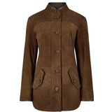 Dubarry - Joyce - Leren Jas - Bruin - 100% Leer, Gewatteerd, Mandarijnkraag