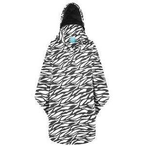 Poncho Happy Rainy Days Bike Cape Marit Zebra Midnight Off White