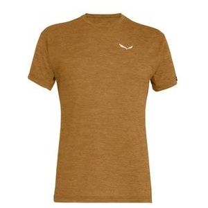T-Shirt Salewa Men Puez Melange Dry Golden Brown Melange-S