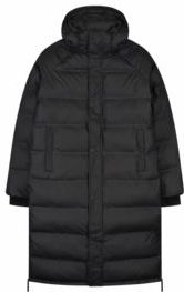 Winterjas Maium Unisex PU Puffer Black-XL