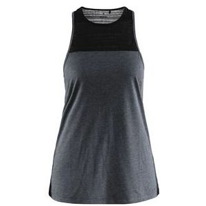 Tanktop Craft Women Charge Singlet Black Melange