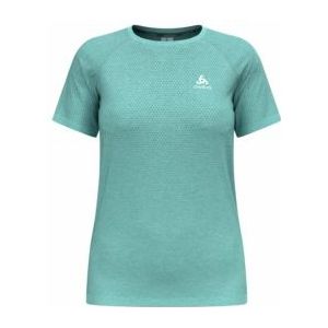 T-Shirt Odlo Women Crew Neck S/S Essential Seamless Aqua Haze Melange-XL