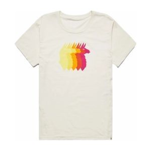 T-Shirt Cotopaxi Women Llama Sequence Organic Bone-L