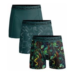 Boxershort Muchachomalo Boys Solid Print Print Green ( 3-Pack )-Maat 146 / 152