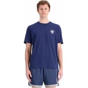 New Balance Hoops Essentials T-shirt Met Korte Mouwen Blauw L Man