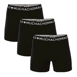 Boxershort Muchachomalo Boys Solid Black Black (3-Delig)-Maat 158 / 164
