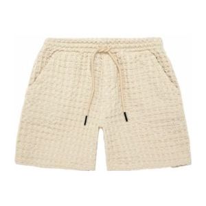 OAS - Ecru Porto Waffle - Korte Broek - Wit - Relaxed Fit