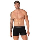 Boxershort Muchachomalo Men Light Cotton Solid Blue Green ( 5-Pack )-M