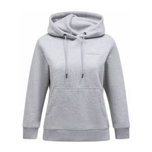 Hoodie Peak Performance Women Original Small Logo Hood Med Grey Melange-M