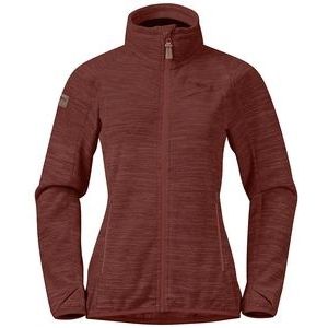 Vest Bergans Women Hareid Fleece NoHood Chianti Red-L