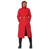 Jas Happy Rainy Days Montreal Long Raincoat Red / Black-L