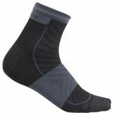 Icebreaker - Merino Run+ Ultralight Mini - Sportsokken - Black/Graphite - 49% Nylon, 47% Merinowol, 3% Elastaan, 1% Polyester