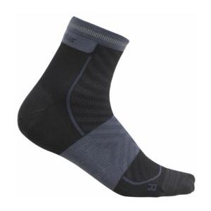 Hardloopsok Icebreaker Men Merino Run+ Ultralight Mini Black/Graphite-Schoenmaat 39 - 41,5