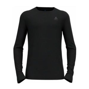 Ondershirt Odlo Men Bl Top Crew Neck L/S Merino 200 Black-XXL