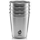Reisbeker Mizu Party Cup Stainless 300ml(4-Delig)