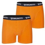 Onderbroek Brunotti Men Sido 2-Pack Rusty Orange Rusty Orange-S