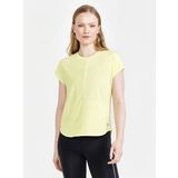 Craft - Core Charge Rib Tee - T-Shirt - Giallo - 89% Polyester, 12% Elastaan