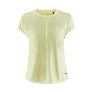 Craft - Core Charge Rib Tee - T-Shirt - Giallo - 89% Polyester, 12% Elastaan
