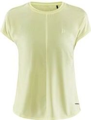 Craft - Core Charge Rib Tee - T-Shirt - Giallo - 89% Polyester, 12% Elastaan