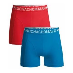 Boxershort Muchachomalo Boys Solid Blue Pink ( 2-Pack )-Maat 146 / 152