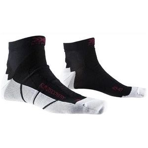 Hardloopsokken X-Socks Men Run Discovery Black White-Schoenmaat 35 - 38