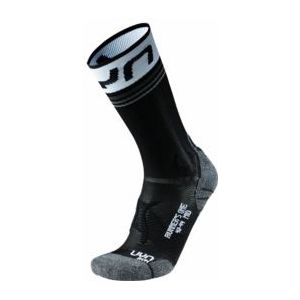 Hardloopsok UYN Women Runner's One Mid Socks Black/White-Schoenmaat 41 - 42