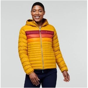 Jas Cotopaxi Women Fuego Down Hooded Jacket Amber Stripes-S