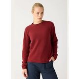Knowledge Cotton Apparel - Trui - Fired Brick - Micro Bubble Crew Neck Knit