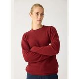 Knowledge Cotton Apparel - Trui - Fired Brick - Micro Bubble Crew Neck Knit