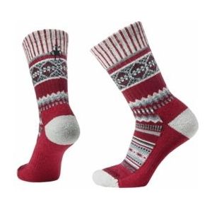 Sok Smartwool Unisex Everyday Snowed In Sweater Crew Socks Tibetan Red-L