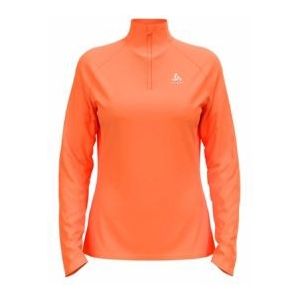 Longsleeve Odlo Women Mid Layer 1/2 Zip Essential Ceramiwarm Live Wire-XS